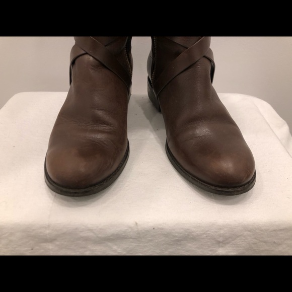 Cole Haan Dark Brown Leather Boots - Picture 3 of 7